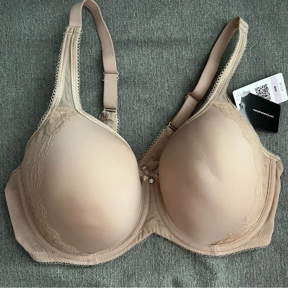 NWT Wacoal Retro Chic Seamless Underwire Contour Bra 853186 in ToastSize 38D